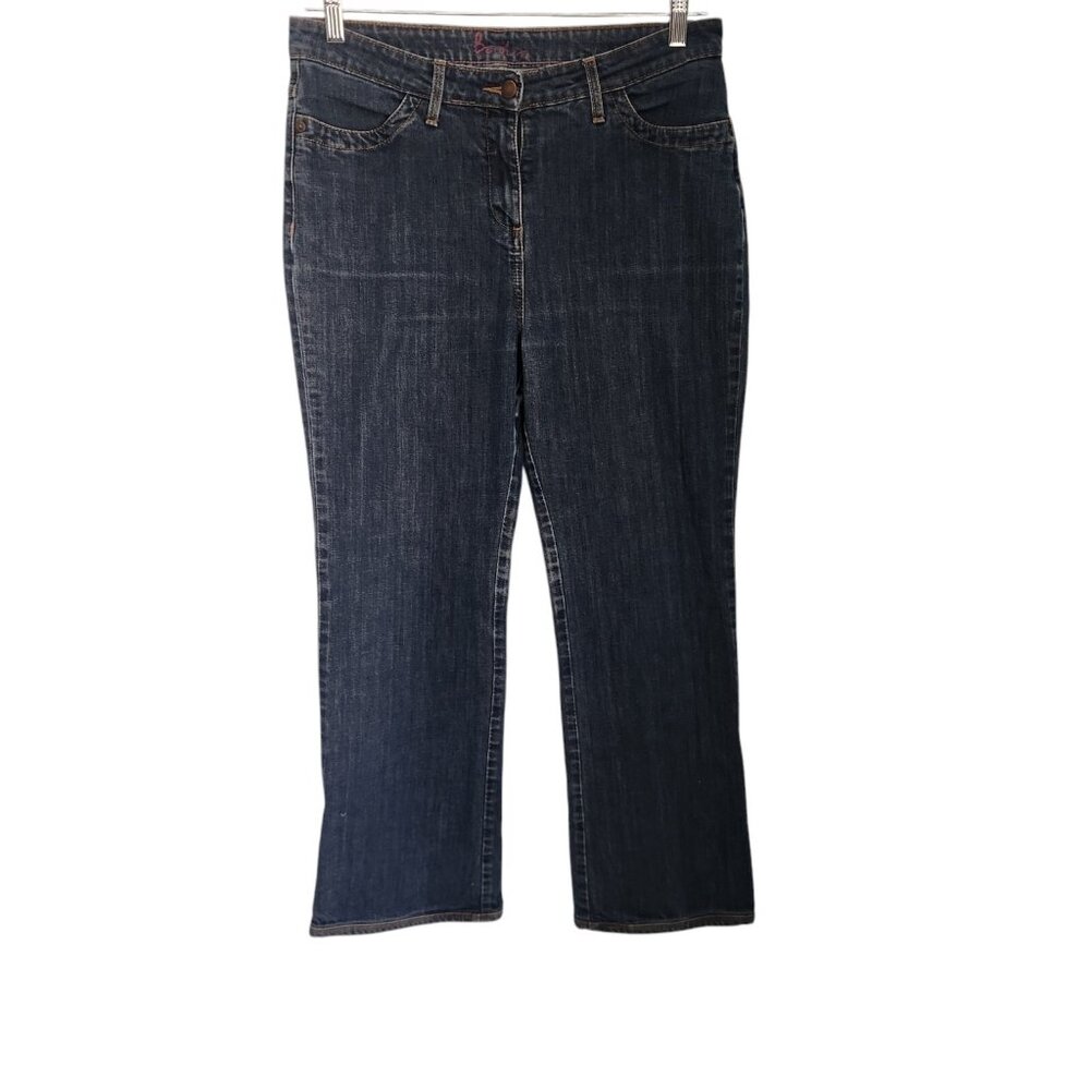Boden Jeans High Rise Dark Blue Denim Stretch Womens 10R EUC